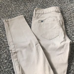 Khaki skinny jeans